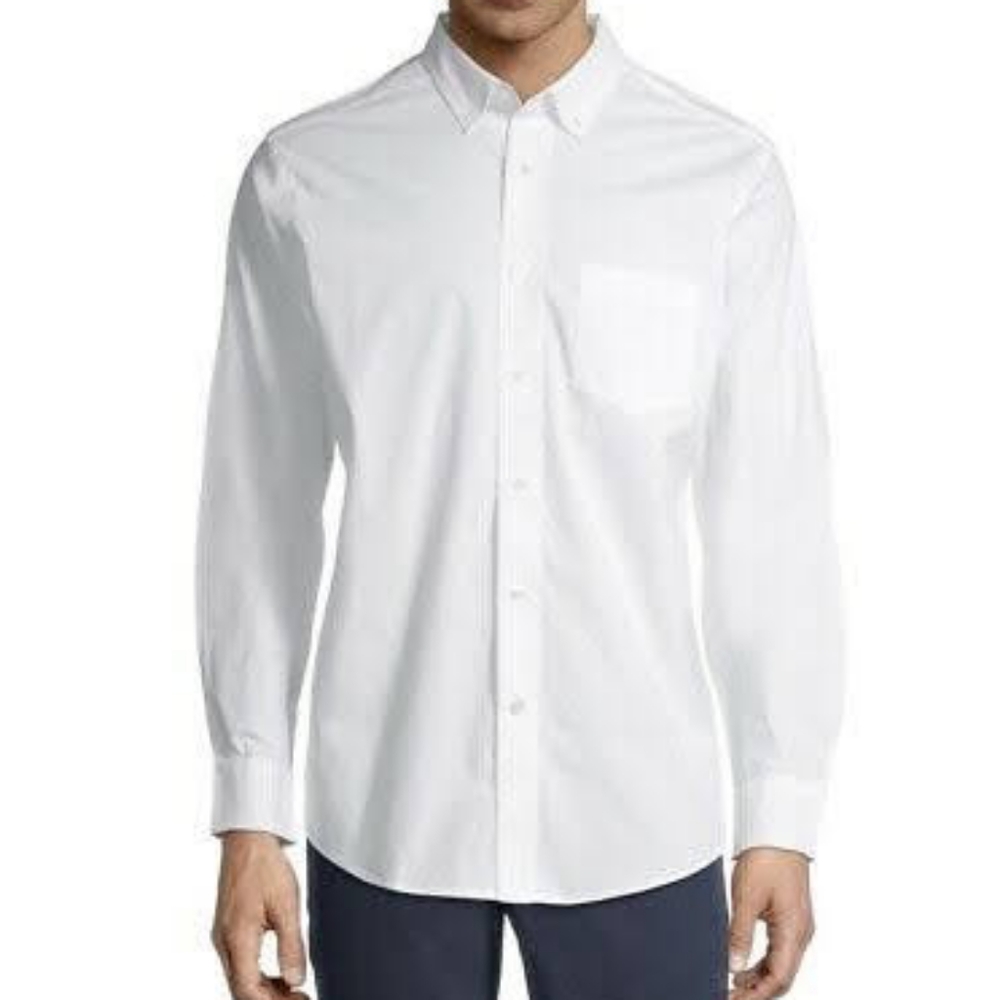 George Poplin Men Long Sleeve Shirt 3X - Picture 2 of 2